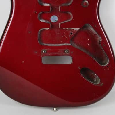 2000 Fender Big Apple Stratocaster BODY Candy Apple Red American USA Made Lightweight 4.2 LBS image 8