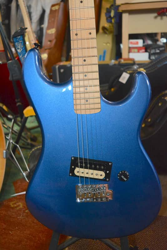 Kramer Barretta Special in Candy Blue, w/New Black Dunlop Straploks & New Black Hardshell Case image 1