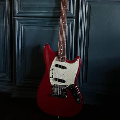 1966 Fender Mustang Guitar Dakota Red All Original image 5