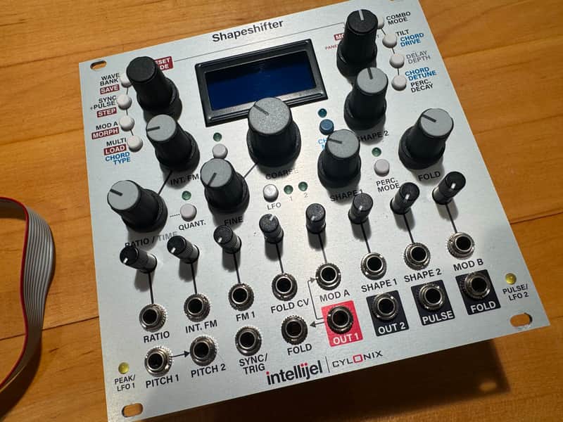 Intellijel Cylonix Shapeshifter Dual Wavetable VCO Eurorack Synth Module 2015 - Present - Silver image 1