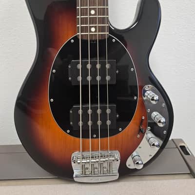 Ernie Ball Music Man StingRay 4 HH 3EQ 2015 - 2019 - Vintage Sunburst image 4