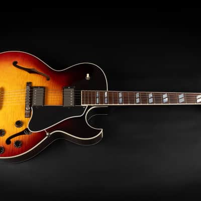 2016 Gibson Memphis ES-175 Figured - Vintage Sunburst | USA Custom Hollowbody Archtop Jazz Guitar 3.3kg | CoA OHSC image 3