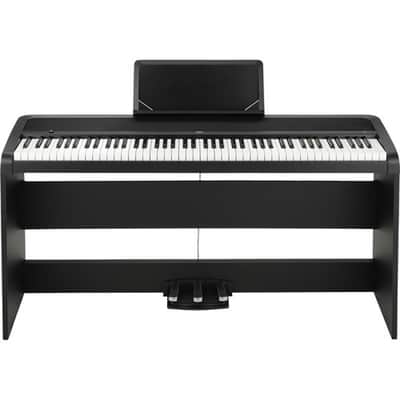 Korg B1-SP-BK 88-Key Digital Piano w/ Stand and Pedals | Reverb