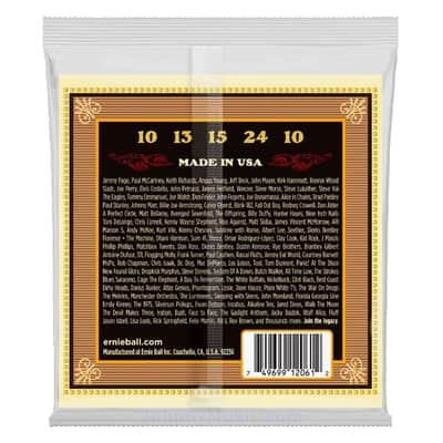 Earthwood 5-String Banjo Frailing Loop-End 80/20 Bronze 10-24 String Set Gauges .010, .013, .015, .024w, .010 image 2