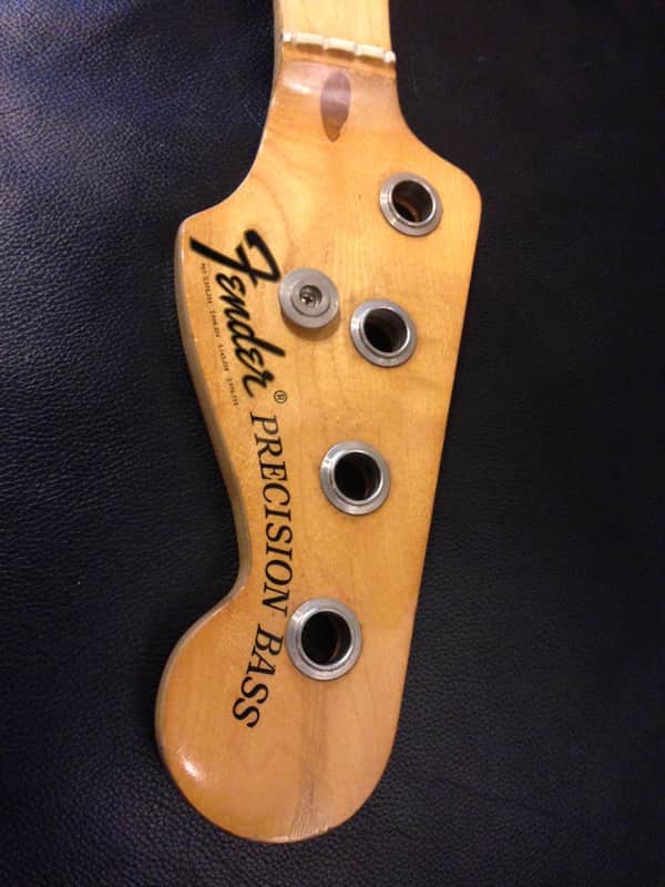 Fender Precision Bass Neck 1975 Maple 1 1/2" nut, "A" width (like jazz bass) image 1
