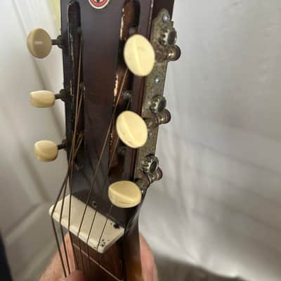 Dobro Resophonic Square Neck 1970’s - Sunbust Acoustic Slide Guitar image 23