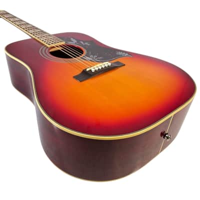 2010 Epiphone Hummingbird HS - Cherry Sunburst image 6