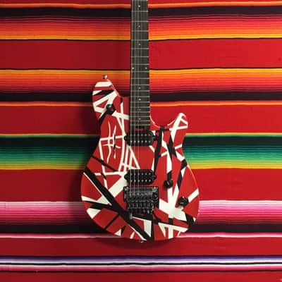 EVH Striped Series Wolfgang Special Striped 2024 - Red/Black/White image 1