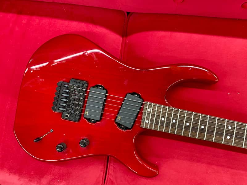 Hamer USA Diablo Electric Guitar 1990's - Transparent Red with Lace Sensors image 1