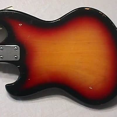 Vintage Teisco Style Global Made 1960's Solid Body Electric Guitar as-is image 5