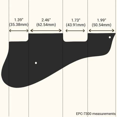 Black Thin 1Ply .060 Pickguard for Epiphone Casino 61-70's P90 image 2