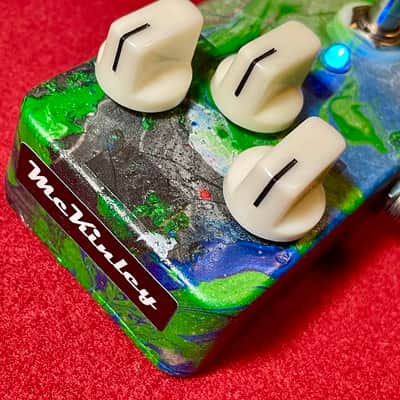 PLEXI SUPERLEAD OVERDRIVE PEDAL with TRUE BYPASS & SUPER BLUE LED by STEVE MCKINLEY ELECTRONICS CUSTOM SHOP *RARE* image 4