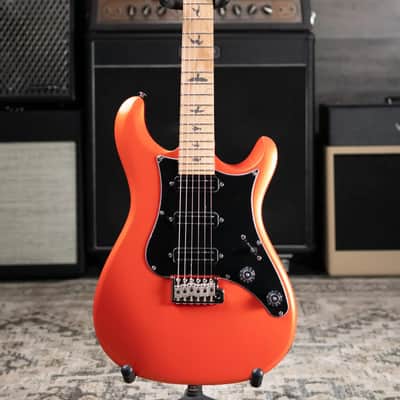 PRS SE NF3 Solid Body Electric Guitar - Metallic Orange with Gig Bag image 3