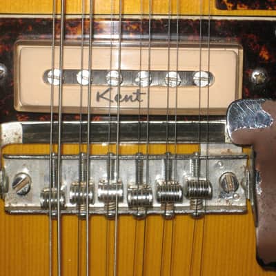 Kent 821, c. 1967 12 String Semi Hollow, Vintage MIJ, World Shipping image 6