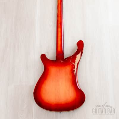 1965 Rickenbacker 4001 Vintage Neck Through Bass Fireglo w/ Case image 3