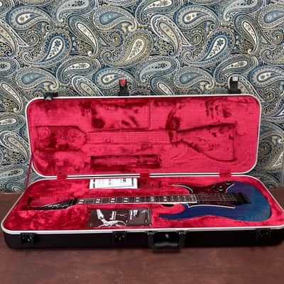 Ibanez MIJ Prestige RG653DX Transparent Deep Blue Flat w/Molded Hard Case image 7