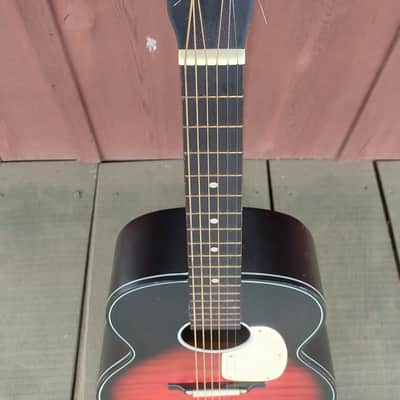 Vintage Orpheus Steel Neck, Sunburst Finish Acoustic Guitar image 2