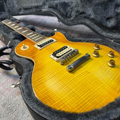Gibson Les Paul Classic Faded Flame Top Honey Burst w/ Hardcase image 16
