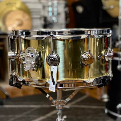 DW Collector’s Series 6.5x14 Polished Brass Snare Drum image 4