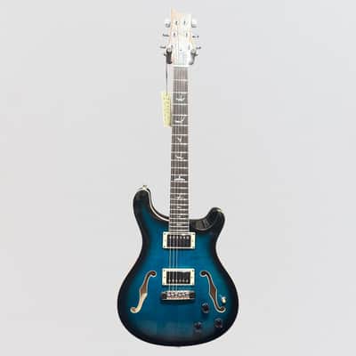 Paul Reed Smith PRS SE Hollowbody II Piezo Electric Guitar w/ Case - Peacock Blue Burst image 8