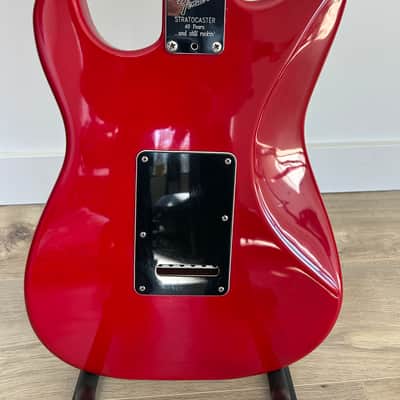 Fender Stratocaster American Standard 1994 – 40th Anniversary – Texas Specials (SRV) 1994 - lipstick red image 5