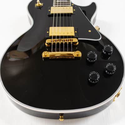 Gibson Custom Les Paul Custom - Ebony with Gold Hardware image 2
