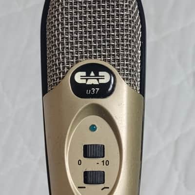 CAD U37 USB Condenser Microphone - Gold w/ Stand & USB Cable image 1