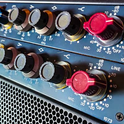 Vintage Neve 1073 preamp and eq racked by Brent Averill. Only one unit available image 2