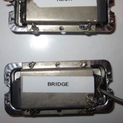 Shaftesbury  3263 hollow-body bass pickups  1965  Chrome with black trim image 3