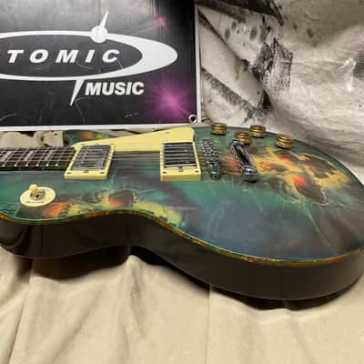Carols Universal Music Custom Skull Singlecut Electric Guitar image 10
