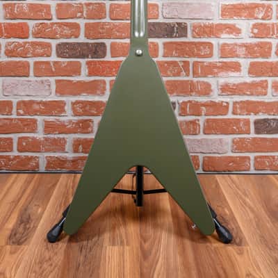 Gibson Flying V Tribute Olive Drab 2021 w/OHSC image 7