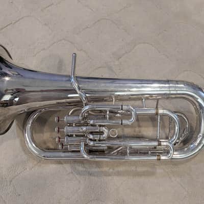Yamaha YEP-321S Intermediate 4-Valve Euphonium late 70's - 80's - Silver-Plated image 19
