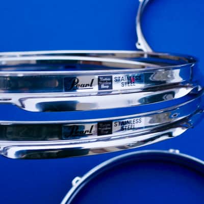 Pearl Stainless Steel Power Hoops 2 mm 2 x 10", 12", 13", 14", 16" Ultra RARE image 3