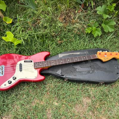 1975 Fender Musicmaster Bass - Dakota Red - OHSC image 19