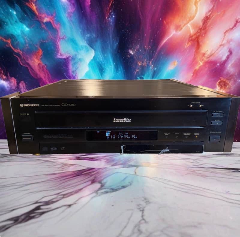 Vintage Pioneer CLD-3380 GREAT LaserDisc Player Vinyl Casing Near Mint Remote✅ image 1