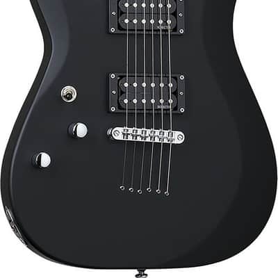 Schecter C-6 Deluxe Left-Handed Electric Guitar - Satin Black (433) image 2