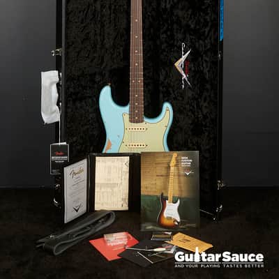 Fender Custom Shop Stratocaster Limited 64 L-Series Heavy Relic Aged Daphne Blue 2024 (Cod.1750NG) image 17