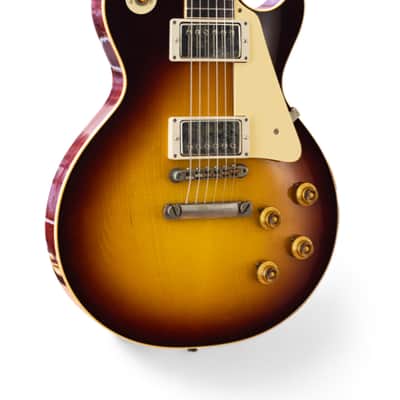 Gibson Custom 1958 Les Paul Standard Reissue Bourbon Burst Ultra Light Aged image 2