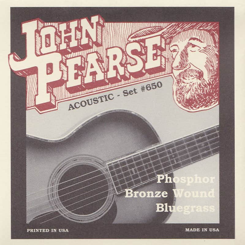 John Pearse Strings Acoustic Strings Phosphor Bronze Bluegrass 12-56 image 1