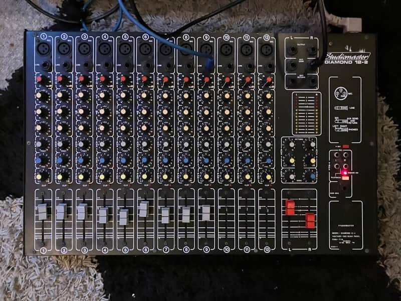 rare Studiomaster Diamond 12-2 - Brittish made Analog Mixer, 1980s, Warm, Saturation image 1