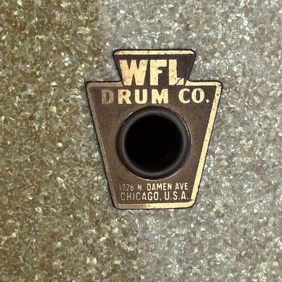 Vintage WFL LUDWIG 12x15 Parade Marching Mid-50's Snare Drum Mahogany 3PLY Silver Sparkle image 20