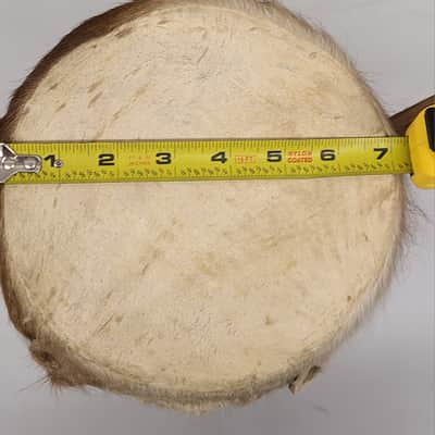 Djembe Drum African Hand Carved W/ 7" Goat Skin Head Height 12" image 6