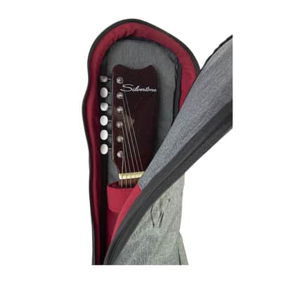Silvertone Electric Guitar Gigbag - 20mm / Red Interior (SCEGB2-GR) image 4