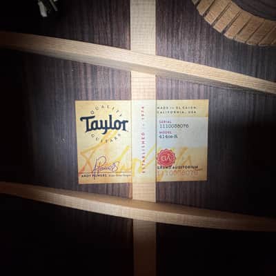 Taylor 414ce-R Grand Auditorium V-Class Bracing ES-2 - 2018 image 23