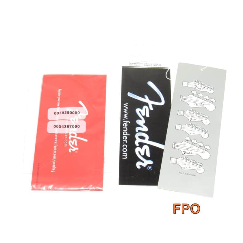 Fender Guitar Case Candy Owners Manual Tags Sticker Reg Stratocaster Telecaster image 1