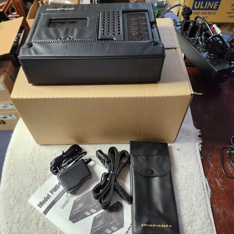 Near Mint Marantz PMD430 CP430 Rebuilt 3-Head Portable Cassette W/Accessories image 1