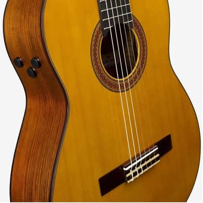 Yamaha CG-TA TransAcoustic Classical Guitar - Natural image 4