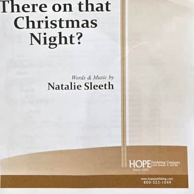 Were You There On That Christmas Night? - SAB/Piano Sheet Music image 1