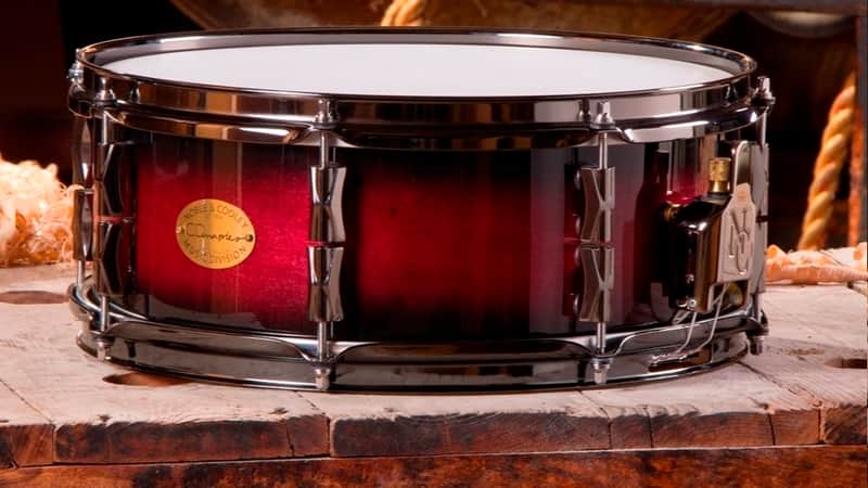 Noble & Cooley *Pre-Order* CD Maple Series 5x14" Maple Snare Drum in Cherry Stain Black Burst Gloss & Chrome Hardware | Made in the USA | Special Order | Authorized Dealer image 1