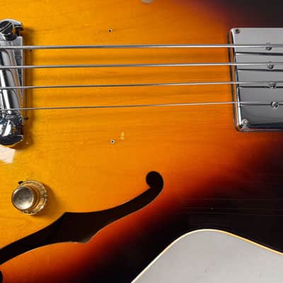 1967 Gibson EB-2 Bass Guitar Sunburst Finish w/Soft Shell Case image 14